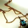 Vintage 9ct Tibetan Prayer Wheel Pendant & 22" Chain Image 7