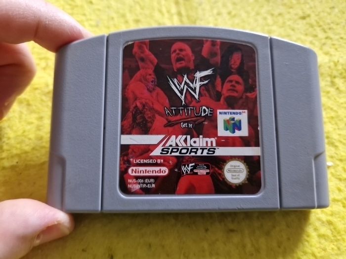 WF Attitude Nintendo 64 N64 Games Original