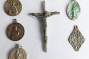 Vintage Medals &amp; Crucifix