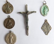 Vintage Medals & Crucifix