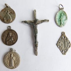 Vintage Medals & Crucifix