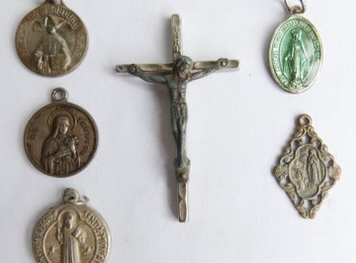 Vintage Medals & Crucifix