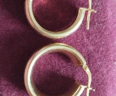 Earrings silver gold-plated 925