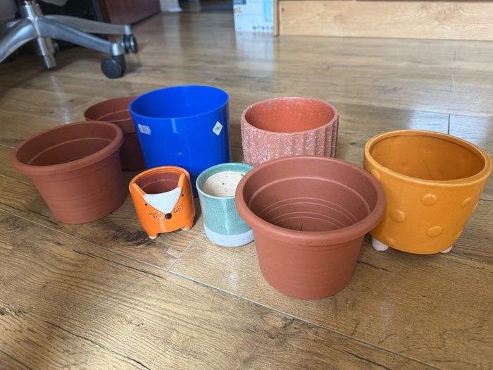 Various plant pots