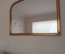 Large Decorative Gold Framed Wall Mirror - 128cm x 96cm