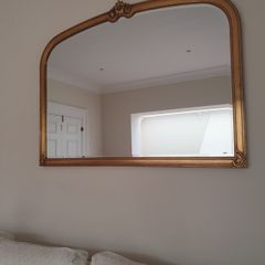 Large Decorative Gold Framed Wall Mirror - 128cm x 96cm
