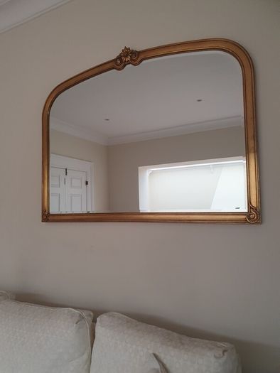 Large Decorative Gold Framed Wall Mirror - 128cm x 96cm