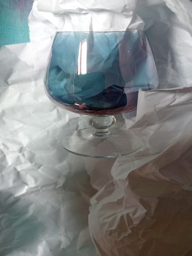 Vintage Crystal Goblets/ Brandy Glasses - Pair