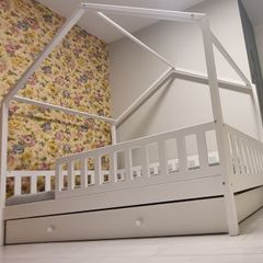 Kids Bed Toddler House Bedroom Bunk Bed