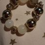 Baby pink and gold chunky bracelet Image 2