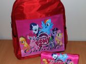 Personalized My Little Pony school bag and Pencil Case Make up bag School Birthday Gift Boys Girls with your own name on it! / back to school stationery