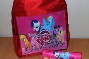 Personalized My Little Pony school bag and Pencil Case Make up bag School Birthday Gift Boys Girls with your own name on it! / back to school stationery