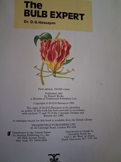 The Bulb Expert / Dr. D. G. Hessayon / 1st ed. 1995