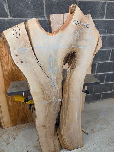 Live edge Ash Slab - Kiln Dried