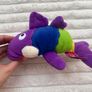 Fiesta The Fish Philosophy Pete The Perch Purple Plush Fish approx. 20 cm. long Used Please see photos Image 5