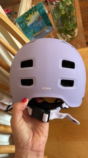BTWIN Urban Helmet Lilac Size M