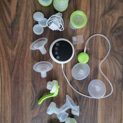 Electric and maunal breast pump