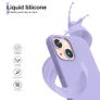 Liquid Silicone Shockproof Case For iPhone 13 Mini Luxury Soft Phone Cover Purple New - FHT4IP13MLK Image 5