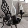 Black 5 bulb ceiling light Image 2