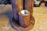 Handcrafted wooden tealight holder