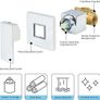 Wall Mounted Bath Taps Waterfall Chrome 20cm Spout Brass Bath Filler Tap Wall Basin Tap Image 6