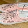 Next BNWT Girl Canvas Shoe with bling! Size 4/37 Image 2