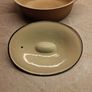 Le Creuset oval cast iron lidded casserole golden beige Image 2