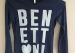 Size 10-11 long sleeved Benetton navy top
