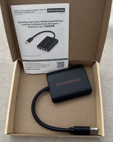 Driver Genius CU200 USB 3.0 to Dual Gigabit Ethernet Adapter with USB Pass-Through