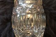 Vintage Crystal Biscuit Barrel