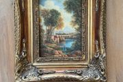 Antique picture in gilt frame