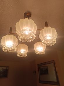 10 Vintage style frosted glass shades