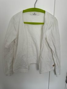 White H&M cardigan for a girl, 122/128 cm, 6-8 years