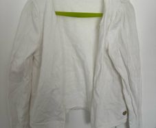White H&M cardigan for a girl, 122/128 cm, 6-8 years