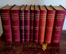 Antique red & gold case books