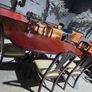 mahogany extensible tables+ 6 chairs Image 3