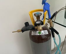 Helium Bottle & accessories for sale. Full bottle as shown in photos.