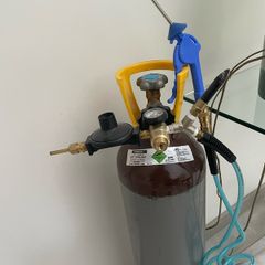 Helium Bottle & accessories for sale. Full bottle as shown in photos.