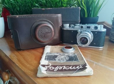Refurbished Zorki-1 New Curtains,35mm Film Camera, Industar-22 Lens, M39 Leica Mount, ClaD Serviced Tested Fully Working Condition, 364433
