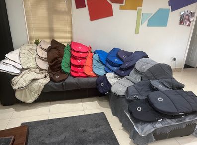 bugaboo foot muffs in swords