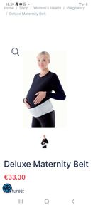 Deluxe maternity belt