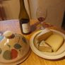 Stunning Large and Heavy Irish Studio  Pottery Hand-Potted and Hand-Painted Cheese Dome and Underplate By Ballydougan Pottery, Armagh, Northern Ireland, Apple Pattern, Excellent Condition Image 4