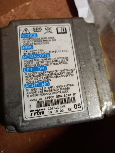 Honda civic airbag srs unit 06 to 09