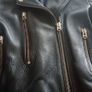 Topshop Boutique Biker Leather Jacket Size UK 6 Image 6
