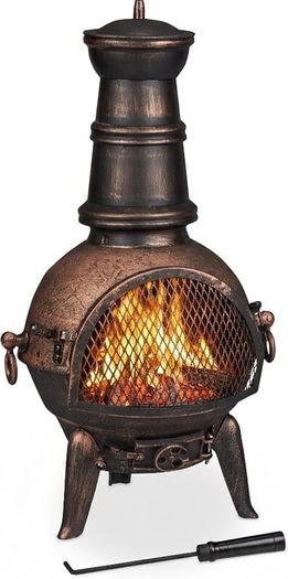 Cast Iron Chiminea Patio Heater