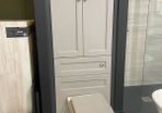WC Fitted unit with shelves