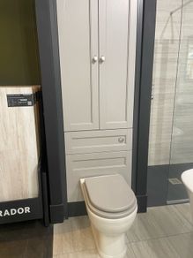 WC Fitted unit with shelves