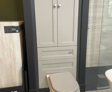 WC Fitted unit with shelves