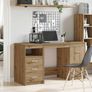 Desk with Cabinet Artisan Oak Engineered Wood Image 2