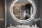Round LED Bathroom Mirror Bluetooth 600 mm IP44